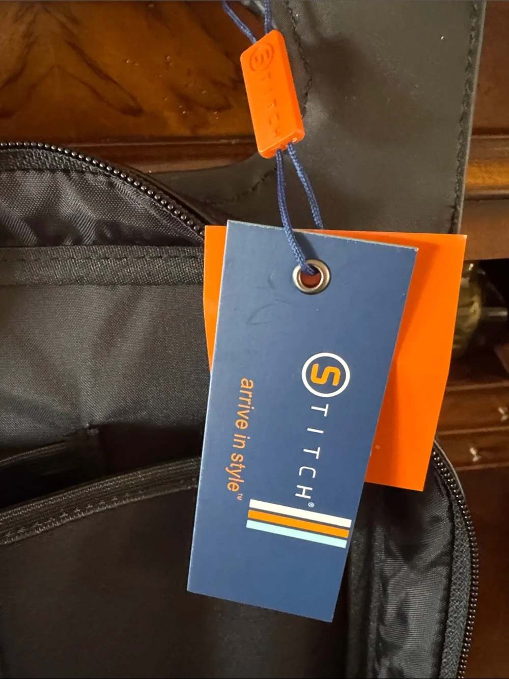 Stitch Black Wine Tote - NWT!